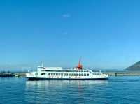 小豆島搭船-瀨戶內海的美景，湛藍的海面，令人心情愉悅