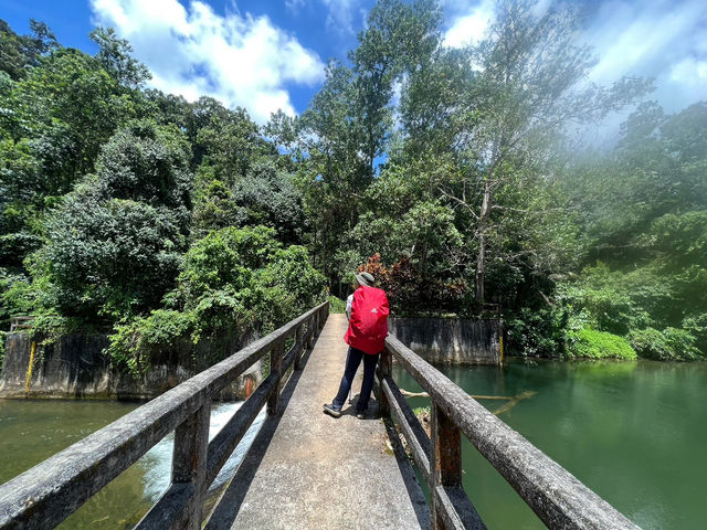 เดินป่าที่น้ำตกสายรุ้งละอองดาว จ.ระนอง🌳