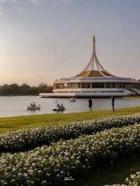 พาไปปั่นเรือเป็ด ชมพระอาทิตย์ตกที่สวนหลวง ร9 🌳