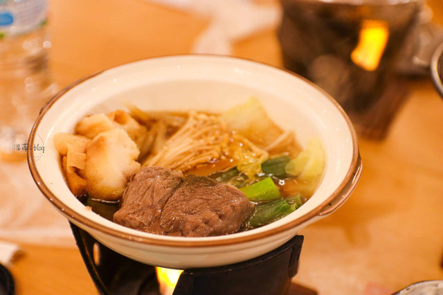 湯の花温泉－溪山閣老字號溫泉飯店，泡湯＋用餐