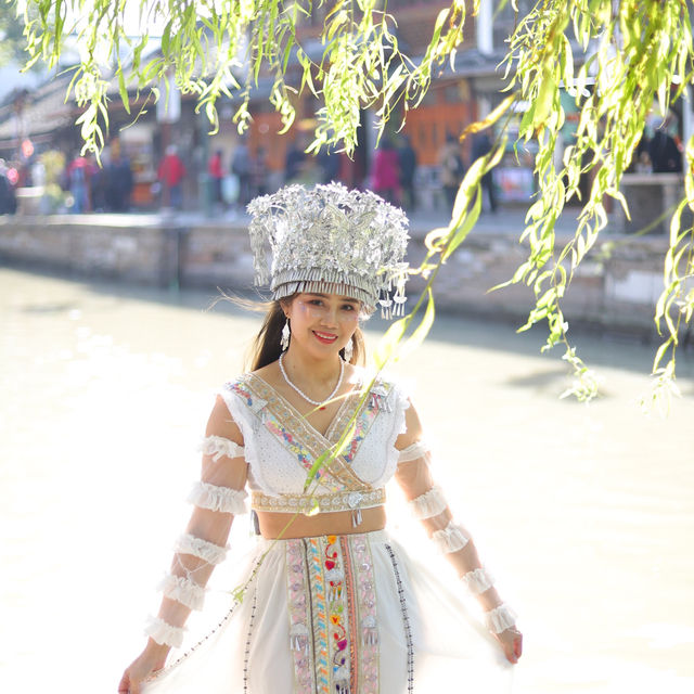 แต่งชุดจีนที่เมือง zhujiajiao ชานเมืองเซี่ยงไฮ้