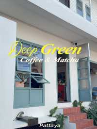 คาเฟ่เปิดใหม่ พัทยา  Deep green Coffee & Matcha 🍵