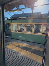 Enoden Train Ride & Train Watching at Kamakura Mae Station