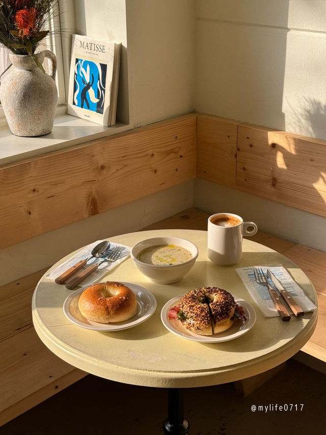 本当は秘密にしたい🤫 韓国おすすめ穴場ベーグルカフェ🥯ˊ˗