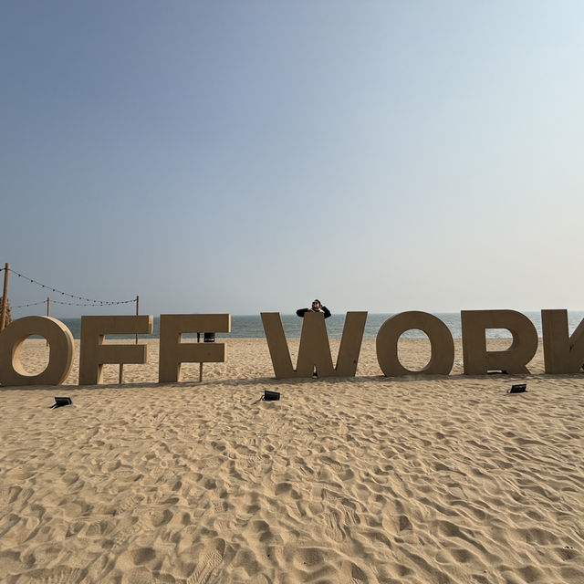 ## 🌊 廈門必打卡！「一國兩制沙灘」：站在這裡，眺望金門！🏖️