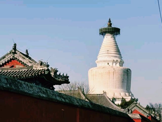 中國北京著名景點：白塔寺，適合打卡拍照📸