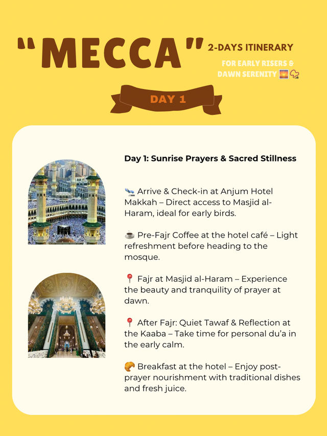 Mecca itinerary 