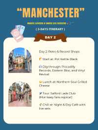 Manchester 3-days itinerary 🩵