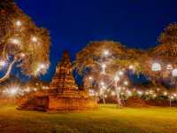วัดสวยอยุธยา ยามค่ำคืน✨