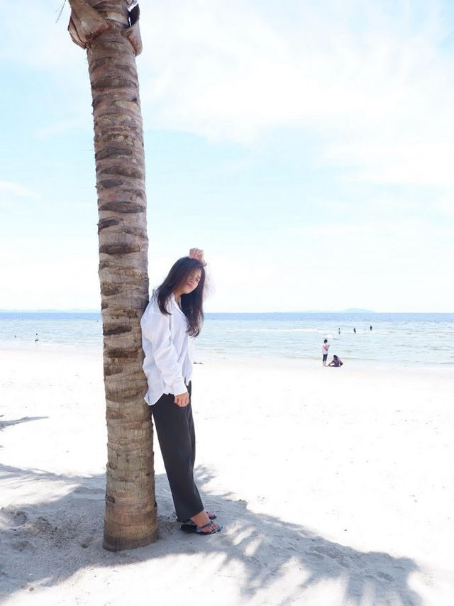 พานั่งปิคนิคริมหาดบางแสน ชลบุรี