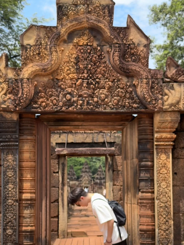 💗 Carved in Pink: The Delicate Beauty of Banteay Srei