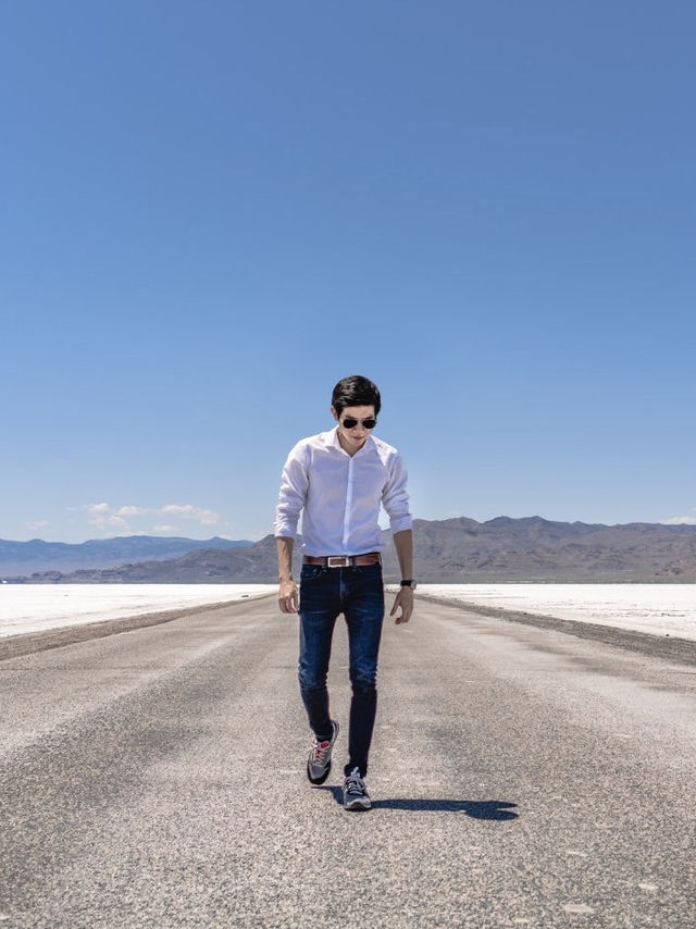 Bonneville Speedway Road @ Bonneville Salt Flats