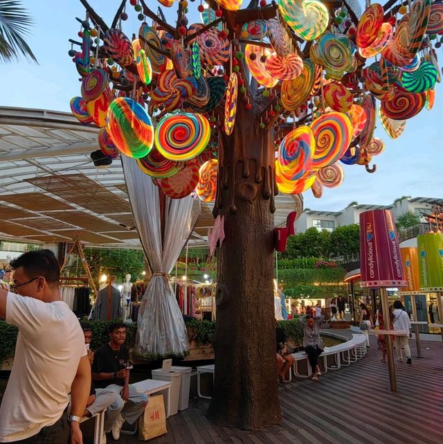 Bali island ,Kuta beach and Beachwalk mall .