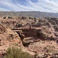 Hiking in the hills of Petra