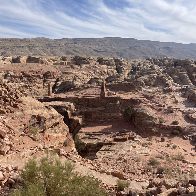 Hiking in the hills of Petra