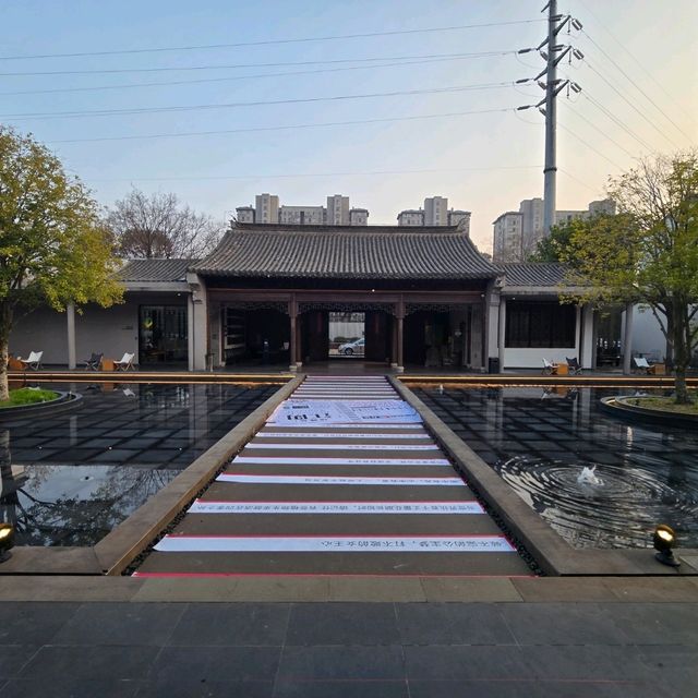 Western Cafe inside a Chinese Temple