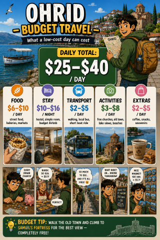모든 예산에 맞춘 오흐리드 맞춤 여행.