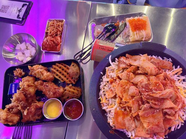 芝士鐵板泡菜炒五花肉 @啤啤Bear韓國包