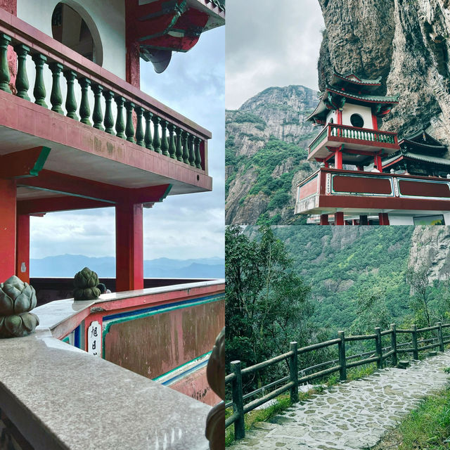 藏在懸崖上的最美千年古寺 靈通山