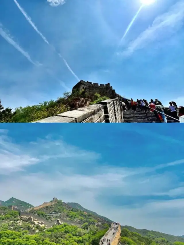 Here comes the Great Wall at Badaling, one who has never been to the Great Wall is not a true man