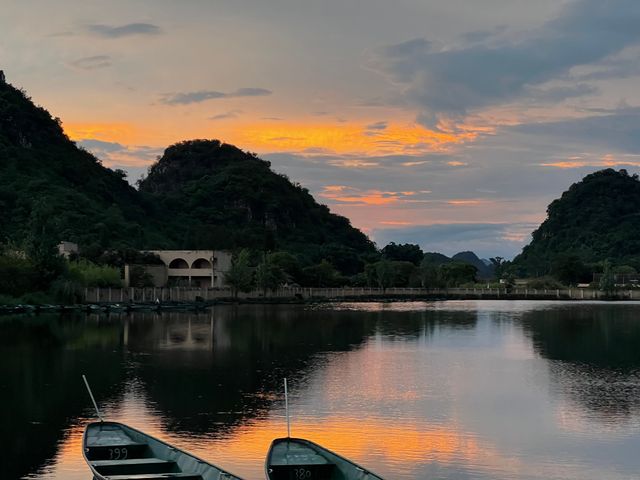 夏夜雲南普者黑消暑味兒