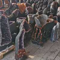 Donghai crystal market, the world first crystal market 