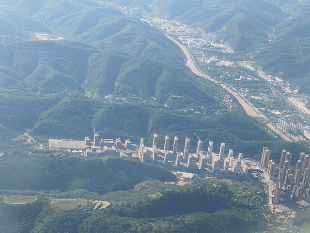 空中俯瞰世界。