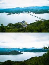 第一次爬自動扶梯的山——千島湖天嶼景區太懂我啦。
