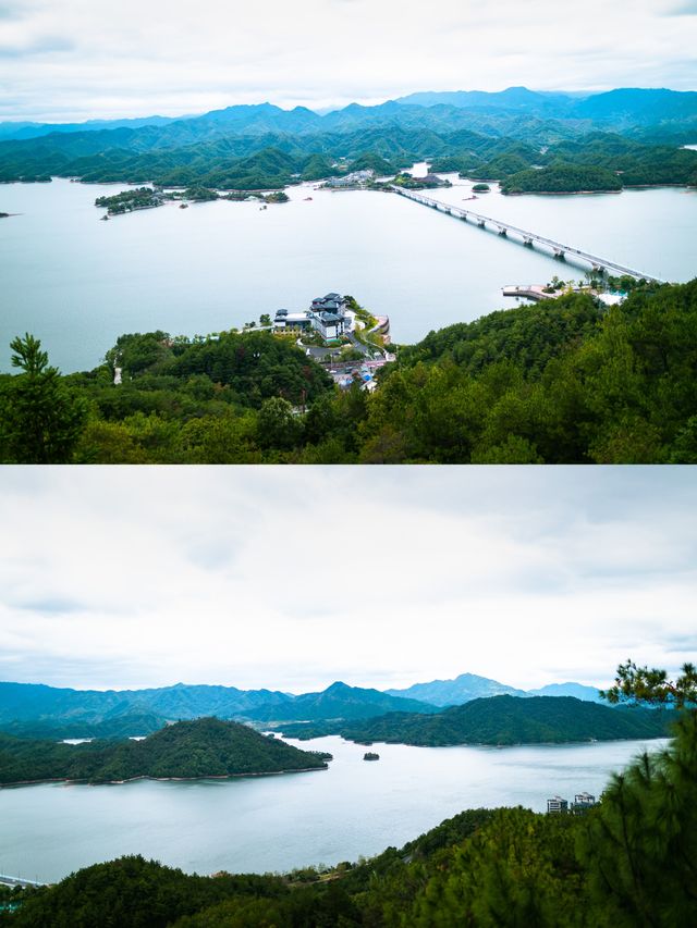 第一次爬自動扶梯的山——千島湖天嶼景區太懂我啦。