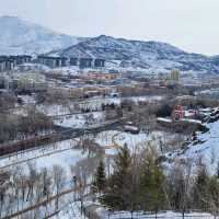 Hiking to a mountain in Altay city (west)