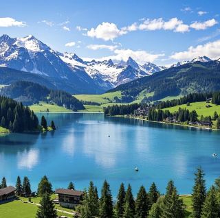 Tasch, Switzerland | A Dreamy Encounter with Lake St. Moritz