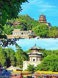 雖熱但美！沿著昆明湖看頤和園 從紫竹院公園北門入園，右轉五十米處，我們在皇家御河遊船碼頭登船了。原本