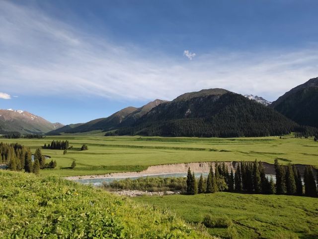 新疆唐布拉十里畫廊｜房車露營+草原治癒之旅