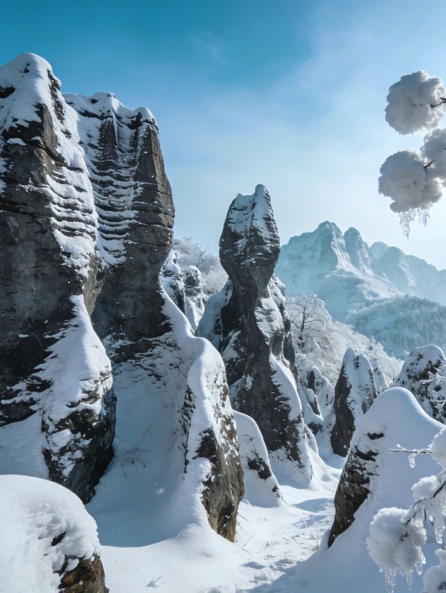 雪_石林華鎰山_四川廣安 雪_石林華鎰山_四川廣安