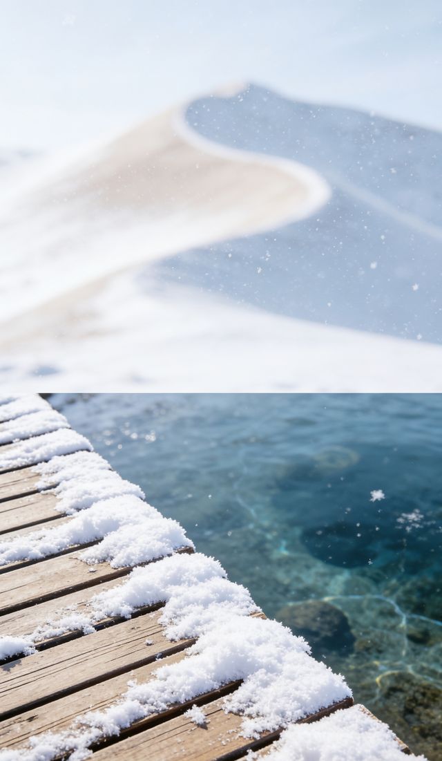 避開人潮!冬日鳴沙山月牙泉,獨享一片銀白秘境 避開人潮!冬日鳴沙山月牙泉,獨享一片銀白秘境