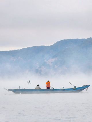 Озеро Лугу зимой – идеальное место на земле (2) Путеводитель по утреннему туману