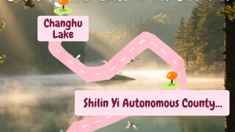 Sleep under the stars: Stone Forest Changhu Lake hiking + lakeside camping plan — traveler post in Shilin