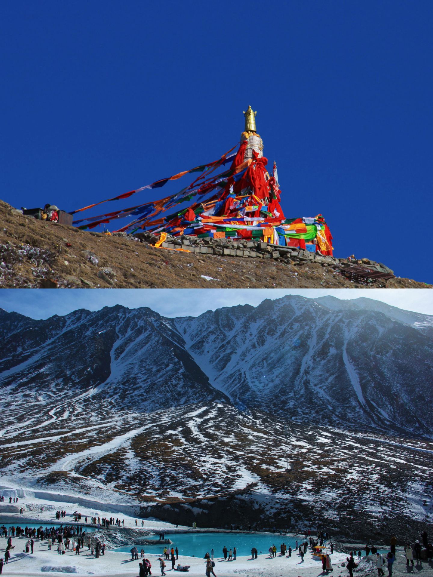 Touch the ice and snow of the Qilian Mountains at Gangshika, Qinghai