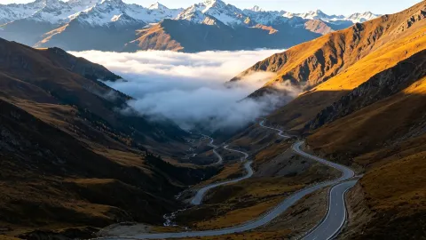 This viral sky road in Tibet may not be a must-pass route in the future! Visiting in early autumn is when it's at its peak beauty — traveler post in Basu