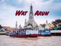 นั่งเรือเที่ยววัดอรุณกันค่ะ