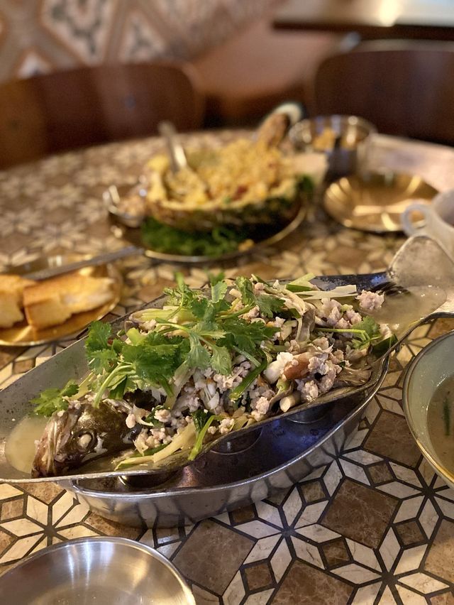 型格工業風泰菜🇹🇭必食🐠泰式明爐桂花魚