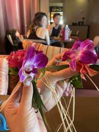 호캉스하면서 꽃팔찌 만들기🌺