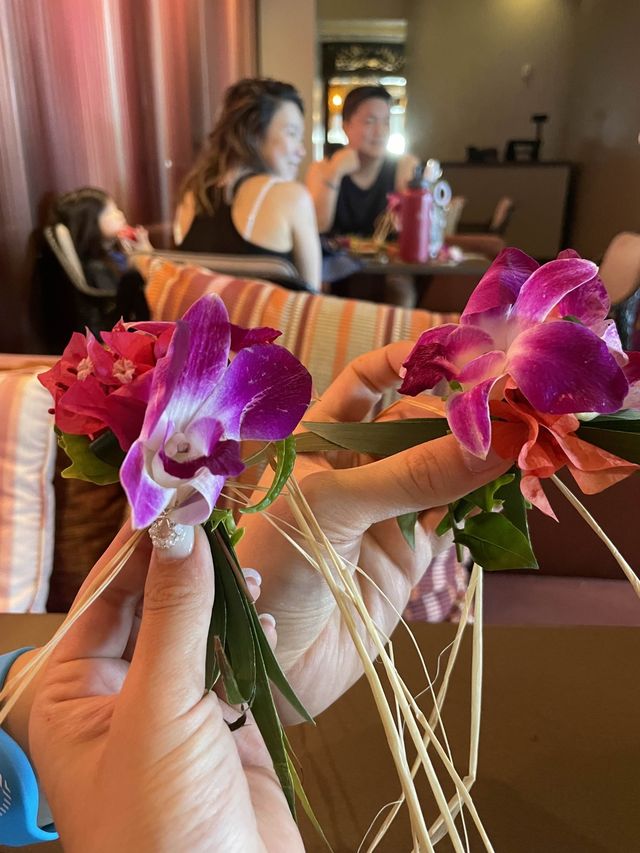 호캉스하면서 꽃팔찌 만들기🌺