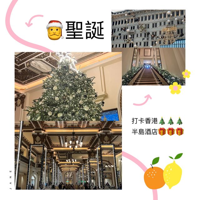 打卡聖誕的香港半島酒店🏨🎄