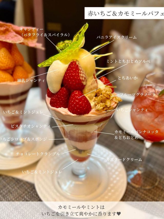 【東京/品川】上から下までぎっしりいちご🍓の贅沢パフェ