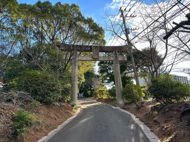 福岡・香椎。香椎宮『頓宮』と『香椎潟 万葉歌碑』
