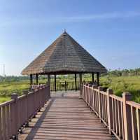 Unique nature park in idyllic island