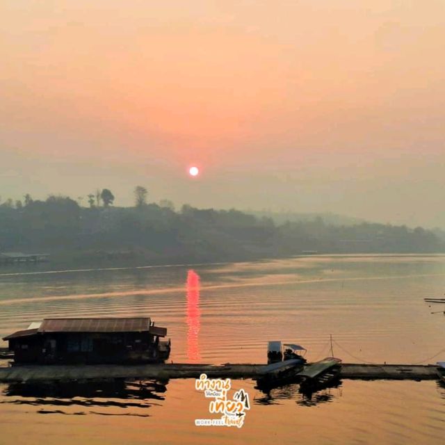 เที่ยวสะพานมอญยามเช้า สังขละบุรี