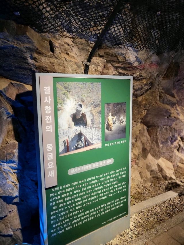 대형 대포 포토존이 있는 포진지동굴🪨
