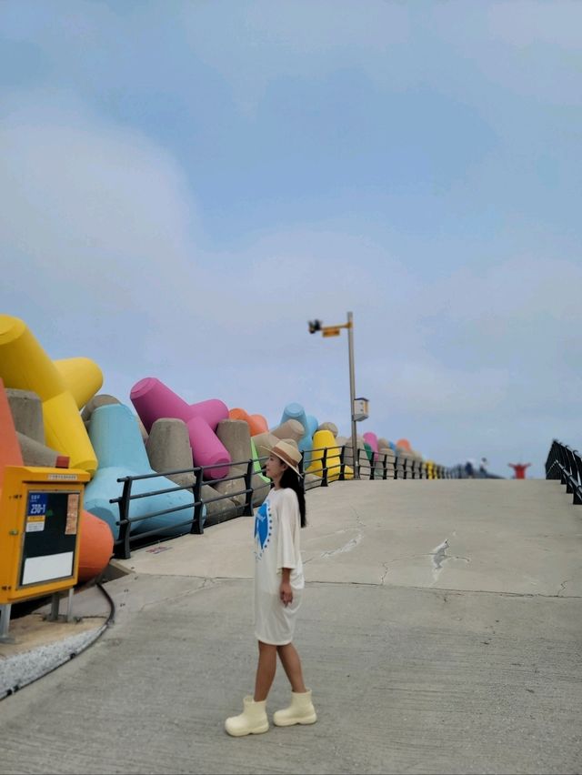 알록달록 컬러풀 방파제가 있는 동해💛
